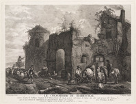 KG 13049
<br/>
De duiventil van de smid
<br/>
<em>Moyreau, Jean (1690-1762)</em>